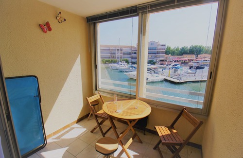 Saint-Cyprien Plage Apartment | Studio cabin with pool in Saint Cyprien Beach Les Capellans 4 people