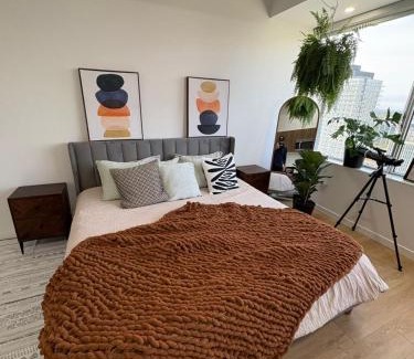Downtown Edmonton Apartment | Studio Downtown , Rodgers Views, AC, Heated Free Underground Parking
