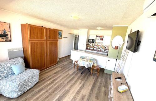 Port-la-Nouvelle Apartment | Studio face à la mer, 3 couchages, balcon, parking, à 10m de la plage - Port-la-Nouvelle - FR-1-229C-98