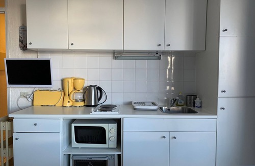 Pra Loup Apartment | Studio for 4 with balcony and private parking, near slopes
