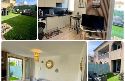 La Londe-les-Maures Apartment | Studio Moana avec parking et jardin