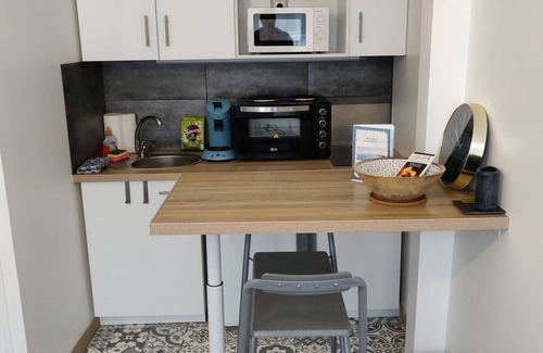 Saint-Brieuc Apartment | Studio near station & center, parking, ground floor