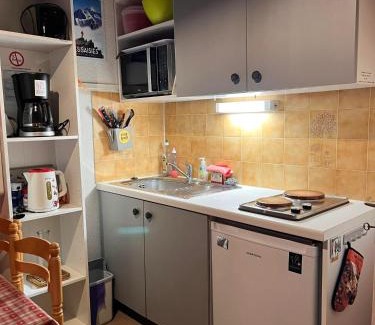 Notre-Dame-de-Bellecombe Apartment | Studio panoramique Notre-Dame-de-Bellecombe - 20 m² - balcon sud