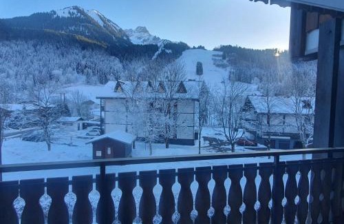 La Chapelle-d'Abondance Apartment | Studio spacieux près des pistes de ski avec balcon et parking - FR-1-692-111