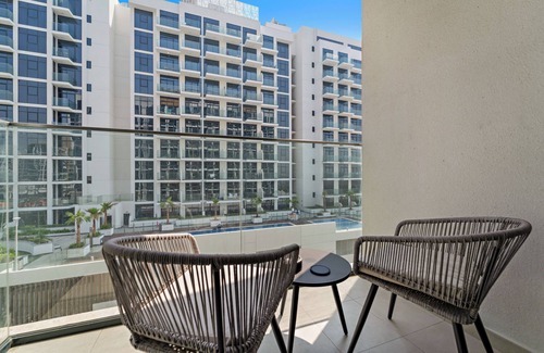 Nad Al Sheba Apartment | Studio with Pool, Gym, BBQ area and Playground
