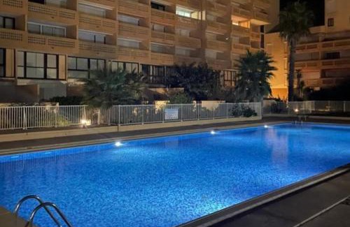 Le Barcares Apartment | Studio with pool on the seafront
