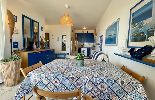 Porto Santa Margherita Apartment | Stunning seafront terraced apartment