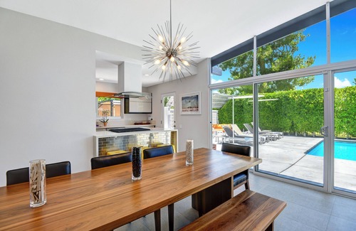 Palm Springs House | Stunning Dog-Friendly Retreat With Private Pool, Fireplace, BBQ and More