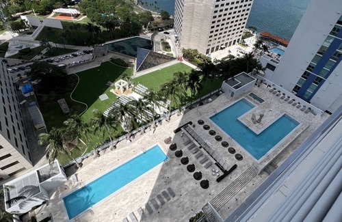 Downtown Miami Apartment | Stunning Downtown 1 bed with water & pool views!