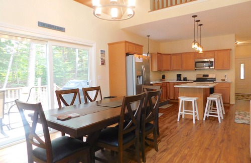 Bridgton Ski Chalet | Stunning modern home in peaceful, private setting on desirable Long Lake.