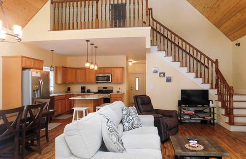 Bridgton Ski Chalet | Stunning modern home in peaceful, private setting on desirable Long Lake.