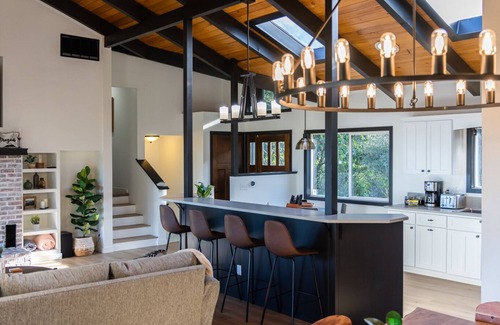Waldport House | Stunning Oceanview Hillside Home w/Theater & Spa