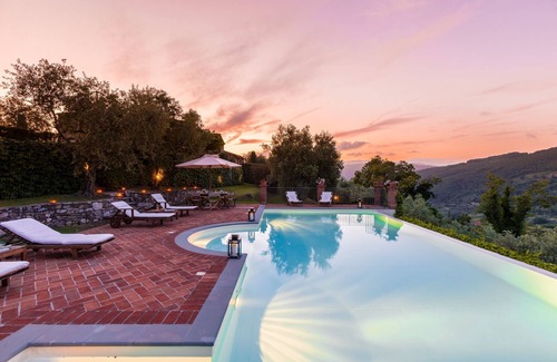 Monsummano Terme Villa | Stunning private villa with private pool, WIFI, A/C, hot tub, TV, patio and panoramic view