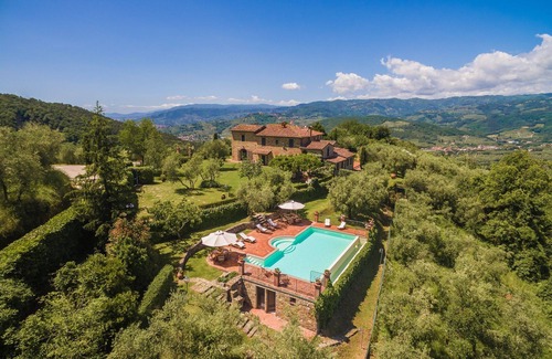 Monsummano Terme Villa | Stunning private villa with private pool, WIFI, A/C, hot tub, TV, patio and panoramic view
