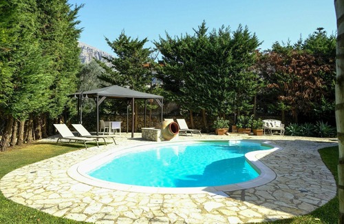 Cinisi Villa | Stunning private villa for 7 guests with A/C, private pool, WIFI, TV and patio