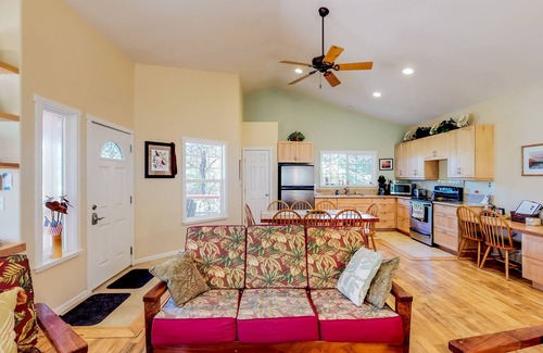 Volcano House | Stunning retreat w/a full kitchen, gas fireplace, furnished lanais, & WiFi