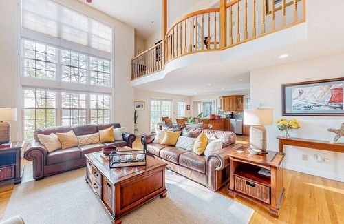 Westport House | Stunning riverfront gem with private dock, gourmet kitchen, and firepit