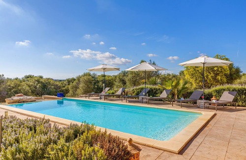 Ses Salines House | Stunning Villa Can Xesquet with Mountain View, Wi-Fi