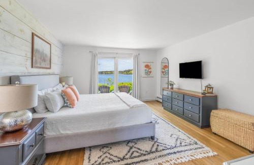 Dennis Port House | Stunning Waterfront Home with Hot Tub Deck Fire Pits and Office