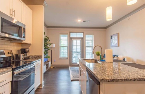 Buechel Apartment | Stylish and Serene 1BR Suite | Pool, Parking, and