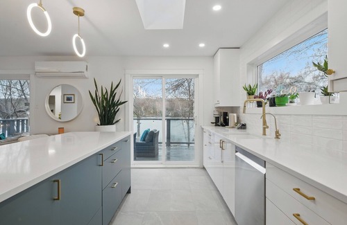 Fall River House | Stylish Lakehouse | 4BR, 2 Decks, Theatre Room