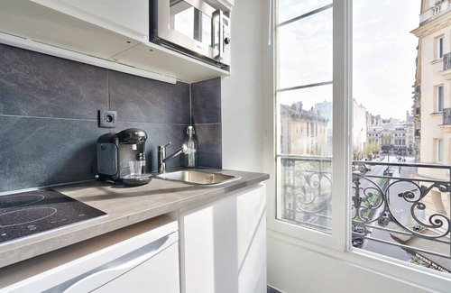 Quartier de la Porte-Saint-Denis Apartment | Stylish Mezzanine Studio in the Heart of Paris 3F