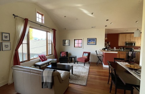 Whitefish Condo | Stylish Railway Loft in the Heart of Whitefish - walking distance to downtown!