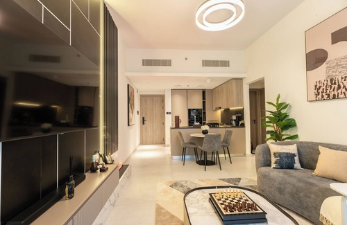 Jumeirah Village Circle Apartment | Stylish Retreat. Embrace the Comfort.