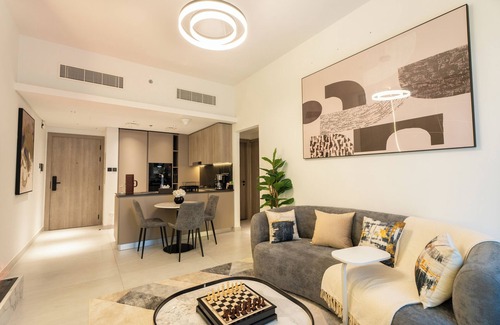 Jumeirah Village Circle Apartment | Stylish Retreat. Embrace the Comfort.