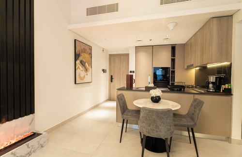 Jumeirah Village Circle Apartment | Stylish Retreat. Embrace the Comfort.