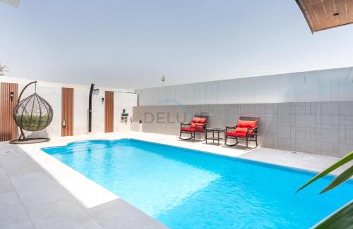Dubai Villa | Stylish Villa with Private Pool, Near Clubhouse, Jumeirah Golf Estates by Deluxe Holiday Homes