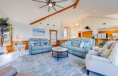 Avon House | SUMMER SAVINGS - Oceanfront Dog Friendly w/Pool, Hot Tub, Elevator, Game Room