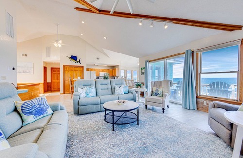 Avon House | SUMMER SAVINGS - Oceanfront Dog Friendly w/Pool, Hot Tub, Elevator, Game Room
