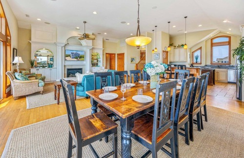 Wind Over Waves House | SUMMER SAVINGS- Soundfront Dog Friendly w/Pool, Hot Tub, Elevator, Private Pier
