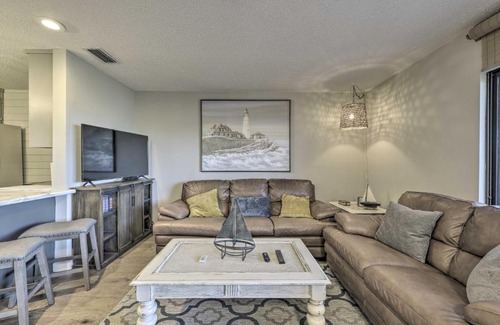 West Panama City Beach Apartment | Sunny Condo with Balcony and Pool 2 Mi to Camp Helen!