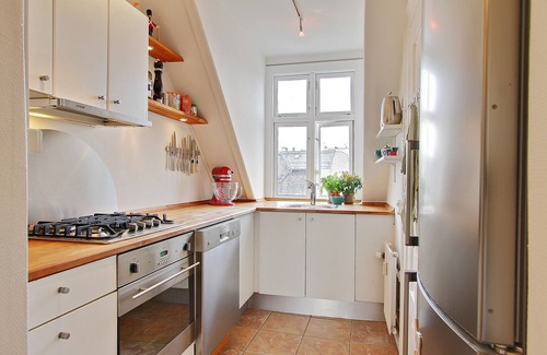 Copenhagen City Centre Apartment | Sunny Penthouse with Private Balcony