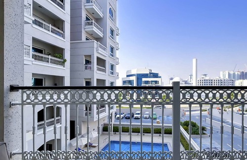 Al Barsha Apartment | Super luxury studio with terrace at Burj View