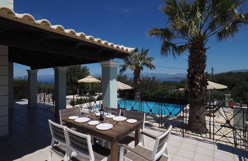 Petaleia Villa | Superb Villa with A/C, Private Pool, Panoramic Sea Views over the Bay of San Stefanos & Coastline!