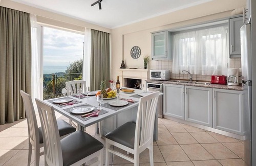 Petaleia Villa | Superb Villa with A/C, Private Pool, Panoramic Sea Views over the Bay of San Stefanos & Coastline!