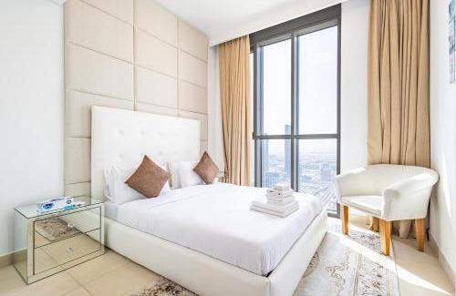 Za'abeel 2 Apartment | Superhost- Elegant Downtown 3BR , Burj Khalifa View