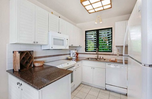 Lihue Condo | Sweet Ground Floor Suite w/WiFi, Lanai, Kitchen, Flat Screens, DVD–Kaha Lani 122