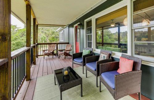 Sylva House | Sylva Riverfront Cabin Near WCU Pet-Friendly!