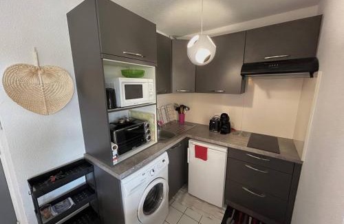 Plage d'Argeles Apartment | T2 cabine 4 pers. près plage, parking, vue port - Argelès - FR-1-388-90