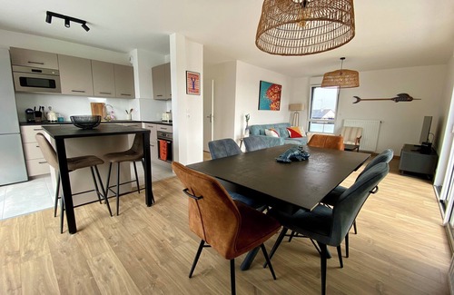 Arzon Apartment | T4 new 95m2 for 6 people Arzon, between town center and port of Crouesty