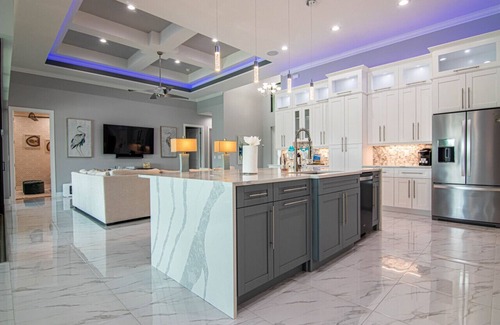 Burnt Store House | Tarpon Cove Luxury Home with Heated Pool and Gulf Access