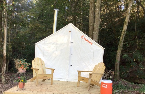 Turtletown RV Rental | Tentrr Signature Site - Wine Drops Creekside Camping #2 / McFarland Nights