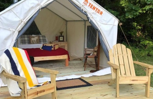 Newport RV Rental | Tentrr Signature Site - Fireflies and a Love Story - Coleman Outfitted Site