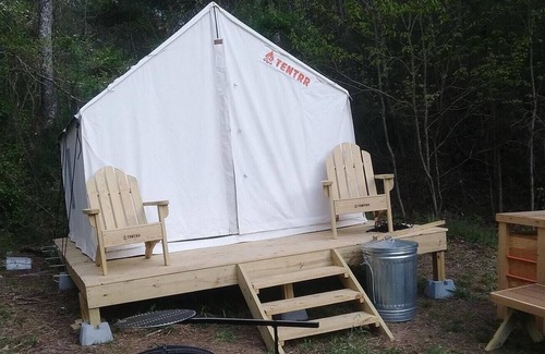Unaka RV Rental | Tentrr Signature Site - Hiwassee Hideout - Coleman Outfitted Site