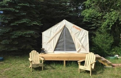 Grawn RV Rental | Tentrr Signature Site - Pine Meadows - Coleman Cooking Site