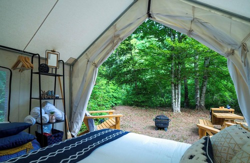 Marietta RV Rental | Tentrr Signature Site - Starlight Glamping - Tent 2: Orion - Coleman Outfitted S